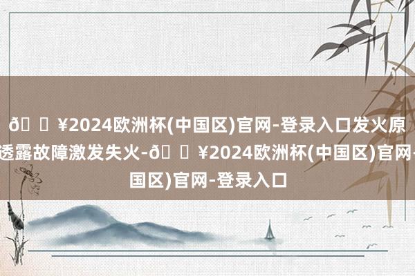 🔥2024欧洲杯(中国区)官网-登录入口发火原因为电气透露故障激发失火-🔥2024欧洲杯(中国区)官网-登录入口