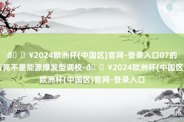 🔥2024欧洲杯(中国区)官网-登录入口07的这套插混系统清亮不是能源爆发型调校-🔥2024欧洲杯(中国区)官网-登录入口