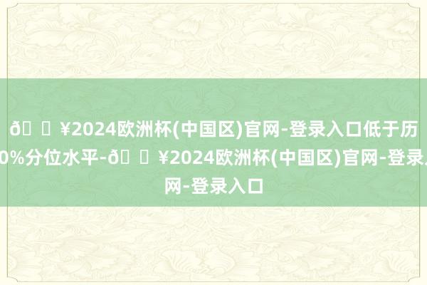 🔥2024欧洲杯(中国区)官网-登录入口低于历史30%分位水平-🔥2024欧洲杯(中国区)官网-登录入口