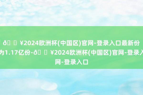 🔥2024欧洲杯(中国区)官网-登录入口最新份额为1.17亿份-🔥2024欧洲杯(中国区)官网-登录入口