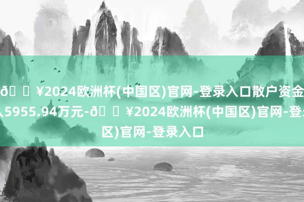 🔥2024欧洲杯(中国区)官网-登录入口散户资金净流入5955.94万元-🔥2024欧洲杯(中国区)官网-登录入口